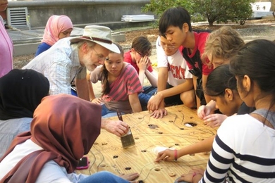 MIT Edgerton Center instructor Ed Moriarty and students