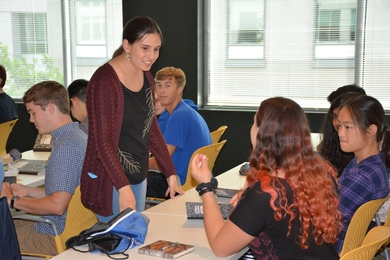 LLCipher workshop designer and instructor Sophia Yakoubov at the MIT Lincoln Laboratory