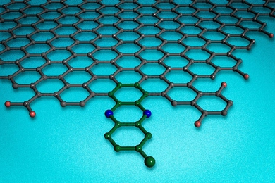 A new carbon-based catalyst can bond to the edges of two-dimensional sheets of graphene.