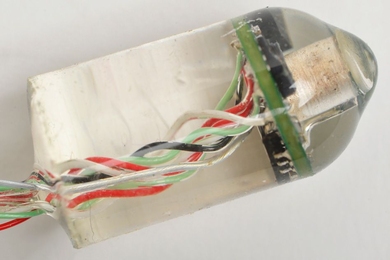 This ingestible electronic device invented at MIT can measure heart rate and respiratory rate from inside the gastrointestinal tract.