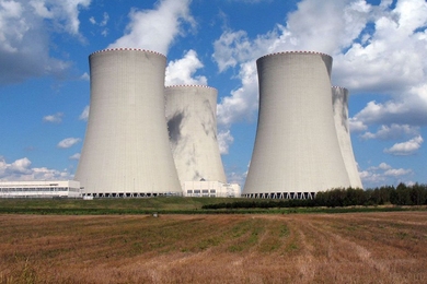 Cooling towers of a nuclear power station