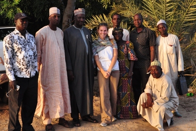 MIT grad student Leah Rosenzweig coordinating data collection in Jigawa, Nigeria
