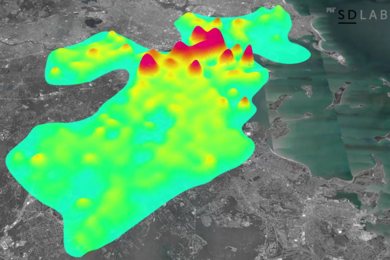 Boston Citywide Energy Model simulated energy use in a 200-by-200-meter grid for the City of Boston. 