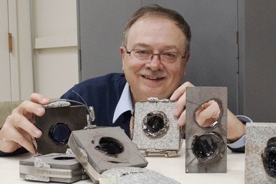 MIT senior research engineer Paul Woskov is exploring a millimeter-wave technology for drilling through rock.