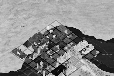"The Strait of Hormuz Grand Chessboard," from "After Oil" by Design Earth