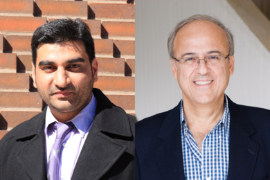 MIT chemical engineering postdoc Amit Kumar PhD '10 (left) and Professor Gregory Stephanopoulos
