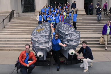 The Brains@MIT collaborative built a 200-pound replica of an MIT grad student's brain.