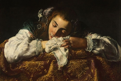 "Sleeping Girl" by Domenico Fetti