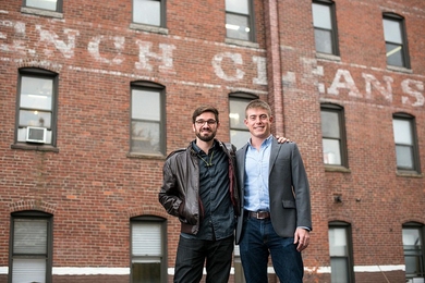 Common Sensing co-founders Richard Whalley (left) and James White