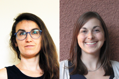 Elizabeth Reed Yarina (left) and Lillian Jacobson