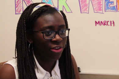 MIT's Random Acts of Kindness week was conceived of by juniors Bettina Arkhurst (pictured) and Cory Johnson.