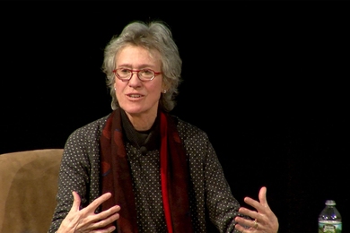 Introducing acclaimed sociologist Arlie Hochschild to MIT, Catherine Gamon, director of the Sloan Student Life Office said, "Hochschild tries to scale an 'empathy wall' to understand her interviewees’ perspectives on the interplay of politics, business, and culture. To me this fits beautifully with MIT's desire to have an impact, and to bring heart into the equation — mind, hand, and heart."