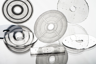 Microfluidic devices for performing various assays were created with the tools in Lincoln Laboratory's Technology Office Innovation Laboratory. 