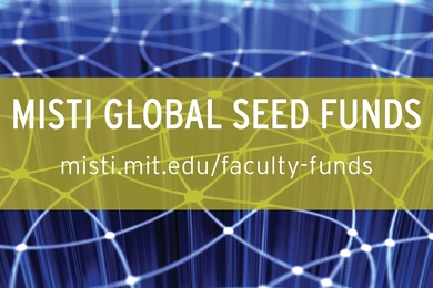 Text "MISTI Global Seed Funds" with url below atop circle design background