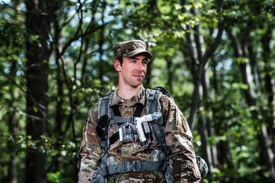The COBRA sensor is more portable and cost-effective than existing indirect calorimetry sensors. It includes a chest harness and bite grip that enable hands-free use of the system during exercise and training.