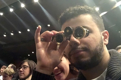 Literary London student Billy Torres enjoys a performance at the Royal Shakespeare Company.