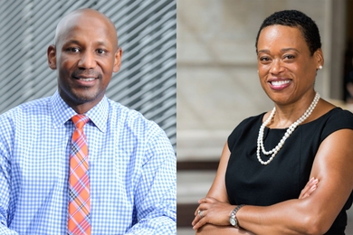 “I believe the work of this class is important to the present — and to the future," says MIT President L. Rafael Reif. "What can history teach us now, as we work to invent the future? How can we make sure that the technologies we invent will contribute to making a better world for all?" Pictured: Craig Steven Wilder, the Barton L. Weller Professor of History, and Melissa Nobles, professor of p...