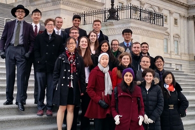 MIT students and postdocs visited Congress to advocate for increased federal spending on science and engineering. 