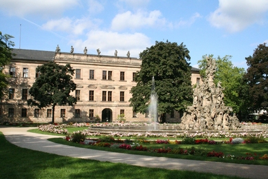 The Schloss from the castle garden on the Friedrich Alexander University of Erlangen-Nürnberg campus