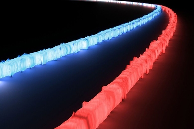 MIT researchers have designed an optical filter on a chip that can process optical signals from across an extremely wide spectrum of light at once, something never before available to integrated optics systems that process data using light.