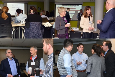 Throughout the MIT Joint Program’s agriculture workshop, attendees from industry, government, and academia engaged in detailed discussions with Joint Program agriculture specialists.