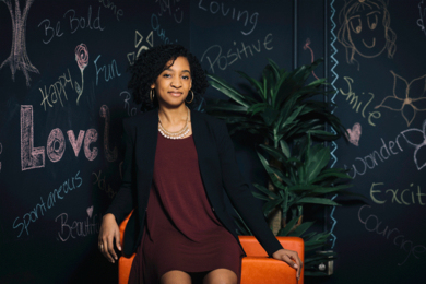 Senior Nikayah Etienne is majoring in mechanical engineering with a concentration in education. Her aim is to identify ways to merge the two.