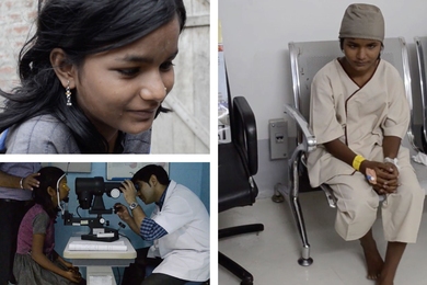 Poonam was 13 years old and blind from cataracts when Project Prakash provided her with surgery to restore her sight.