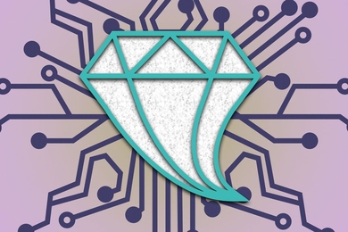 Introducing a small amount of strain into crystalline materials, such as diamond or silicon, can produce significant changes in their properties, researchers have found. The mechanical strain is represented here as a deformation in the diamond's shape.