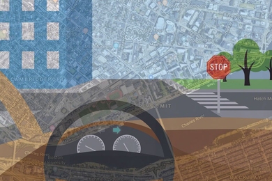 To bring more human-like reasoning to autonomous vehicle navigation, MIT researchers have created a system that enables driverless cars to check a simple map and use visual data to follow routes in new, complex environments.