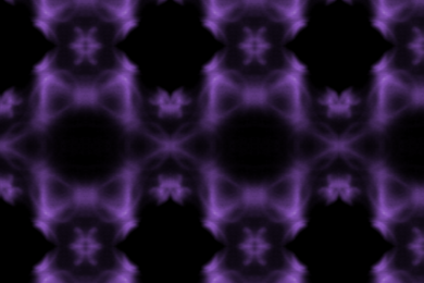 This illustration shows the characteristic “sheriff star”-type pattern of the Fermi surface, or distribution of electron energy and momentum, for the kagome metal FeSn, a 1-to-1 ratio compound of iron and tin.