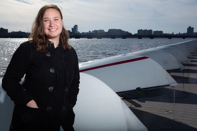 Throughout her undergraduate studies in Course 2-OE, MIT senior Michelle Kornberg has had opportunities to work on technologies in Boston Harbor and the Charles River.