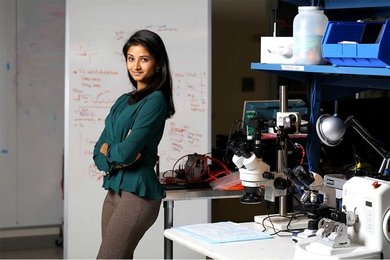 Shriya Srinivasan of MIT is the $15,000 Lemelson-MIT Student Prize “Cure it!” Graduate Winner for her Cutaneous Mechanoneural Interface (CMI), a new type of surgical process for amputee patients that would allow a person to sense what their prosthesis feels. 