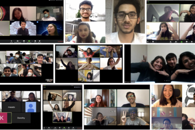 Participants collaborate online to propose innovative solutions to tackle the Covid-19 outbreak at MIT HealthHACK.