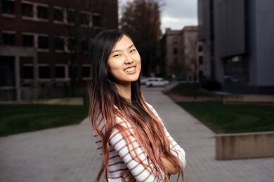 During the Independent Activities Period in 2018, senior Michelle Xu worked with the volunteer group Cross Cultural Solutions at the Ritsona refugee camp in Greece, through the Priscilla King Gray Public Service Center. “I may not make a career out of public service, but I am a human being, and just like any other human being, helping the world is important to me,” Xu explains. 