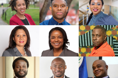 Three by three grid of headshot photos portraying the 2021-22 MLK Scholars