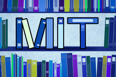 books laid out to read "MIT"