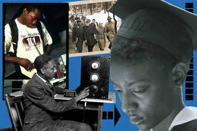 A collage of Black scholars at MIT throughout the years. 