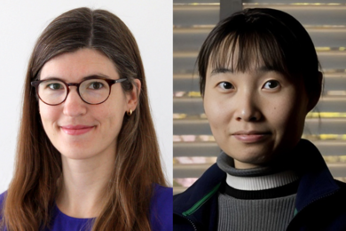 Side-by-side headshots of Laura Lewis and Jing Kong.
