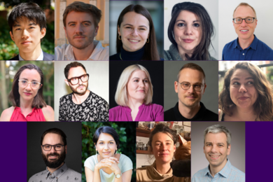 Grid of 14 headshots