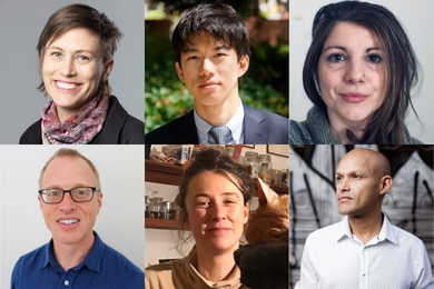 2 by 3 grid of headshot photos