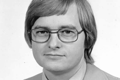 Grayscale headshot of Gunter Stein taken in the 1970s